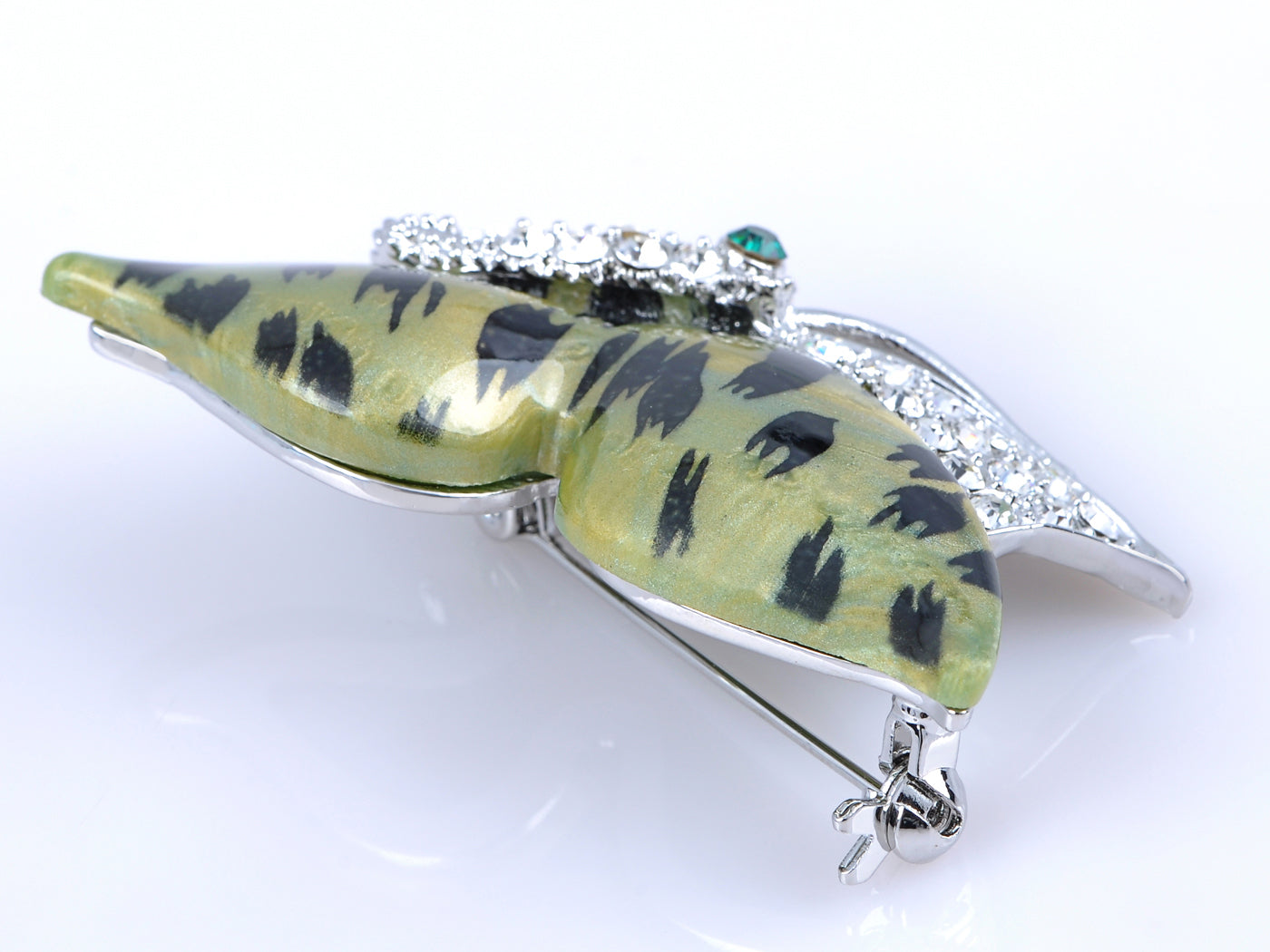 Elements Emerald Eye Pattern Wing Petite Butterfly Pin Brooch