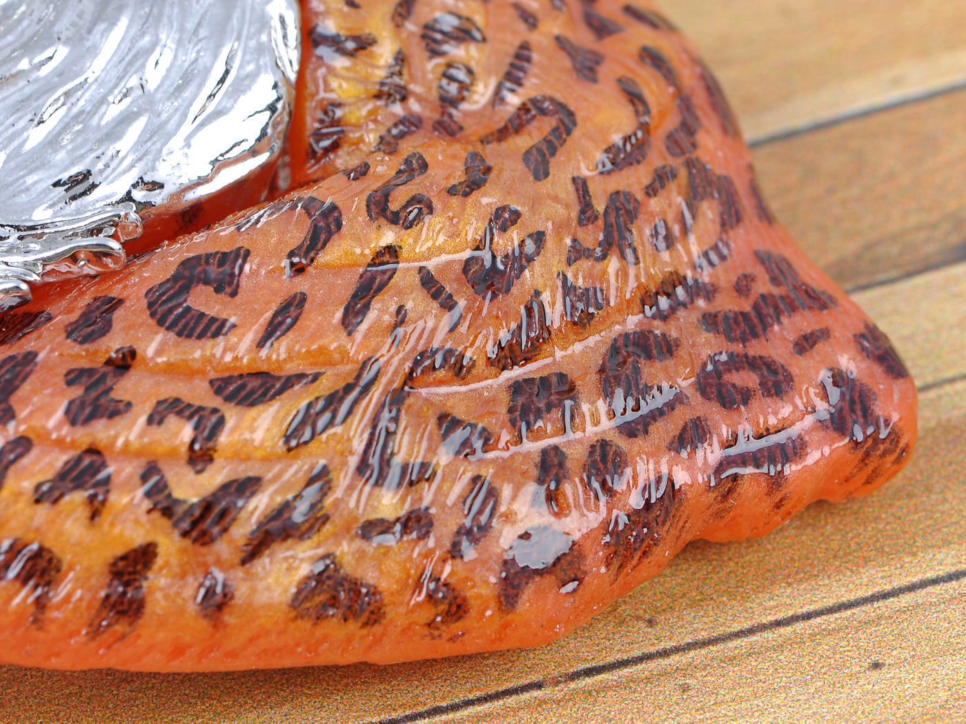 Elements Orange Wild Bobcat School Mascot Pin Brooch