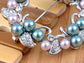 Elements Pearl Flower Holiday Wreath Pin Brooch