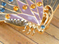 Multicolored Spotted Colorful Monarch Butterfly Wings Brooch Pin