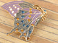 Multicolored Spotted Colorful Monarch Butterfly Wings Brooch Pin