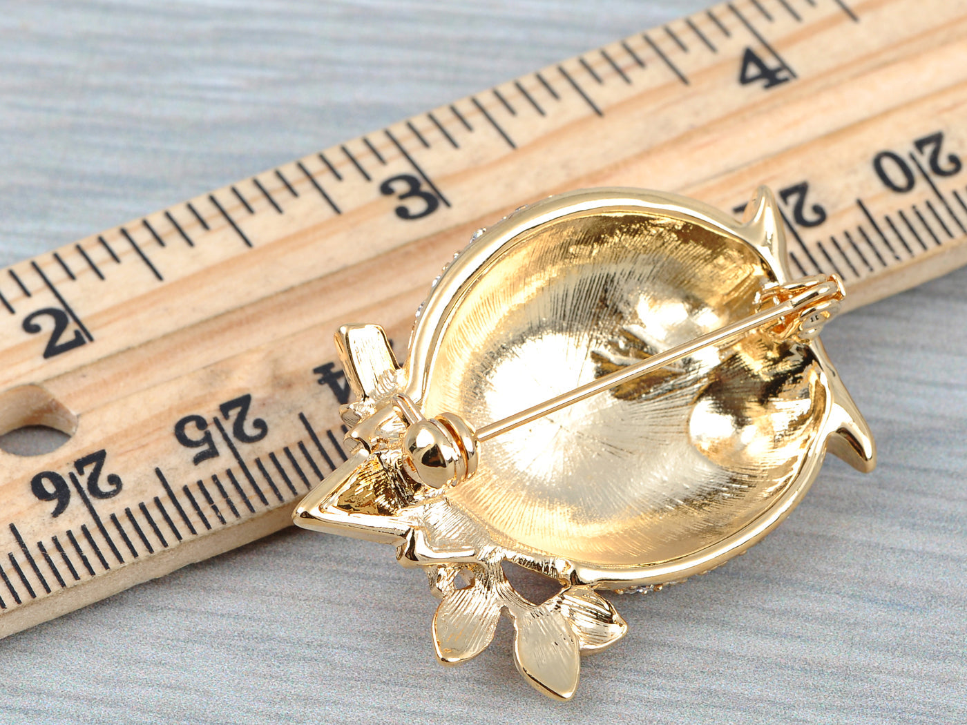 Elements Pearlescent Fat Chubby Grandpa Owl Bird Pin Brooch