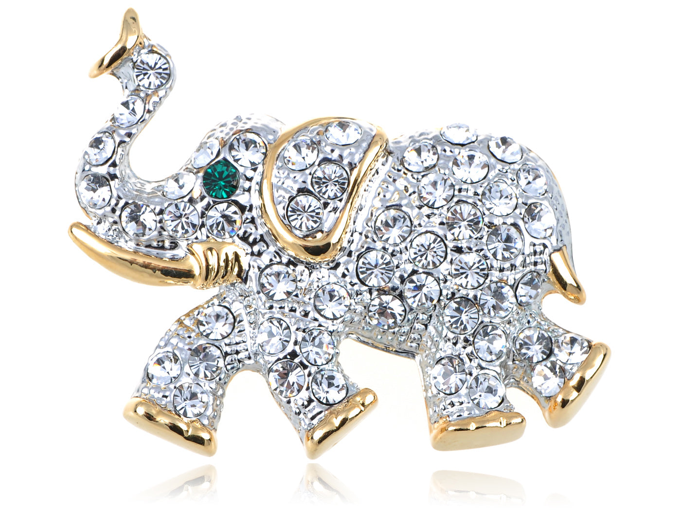 Pink Circus Elephant Brooch Pin