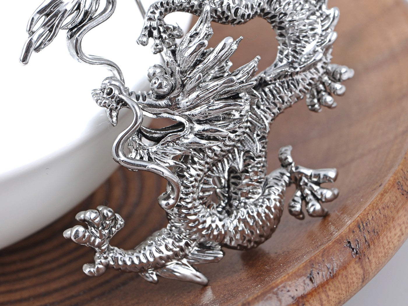 Mythical Ancient Asian Chinese New Year Zodiac Dragon Novelty Celebration Party Brooch Pin