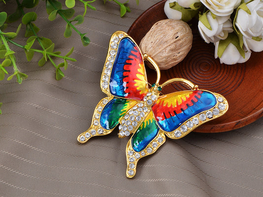 Colorful Butterfly Insect Brooch Pin