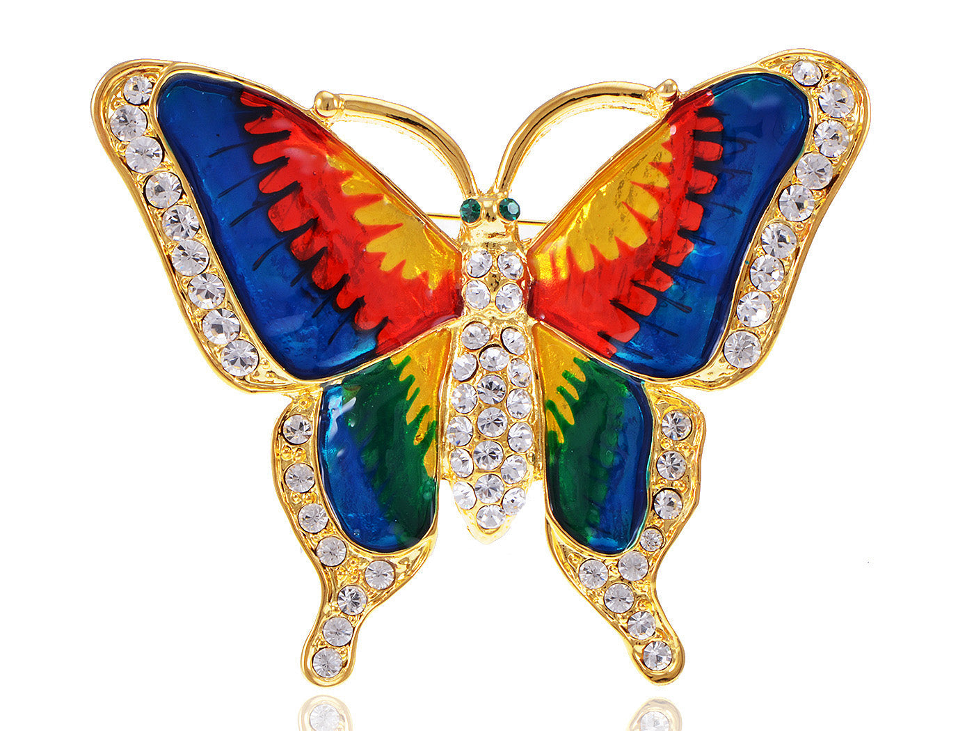 Colorful Butterfly Insect Brooch Pin