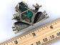 Elements Antique Bumpy Skin Brown Frog Pin Brooch