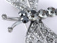 Grey Dragonfly Insect Wings Brooch Pin