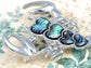 Abalone Colored Heart Scorpio Scorpion Brooch Pin