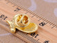 Mini Enamel Glitter Painted Winged Butterfly Pin Brooch