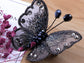 Embroidered Winged Monarch Butterfly Jewelry Brooch Pin