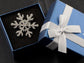 Studded Snowflake Casual Novelty Holiday Pin Brooch