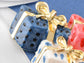 Golden Ribbon Gift Boxes Present Brooch Christmas Pin