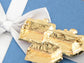 Golden Ribbon Gift Boxes Present Brooch Christmas Pin
