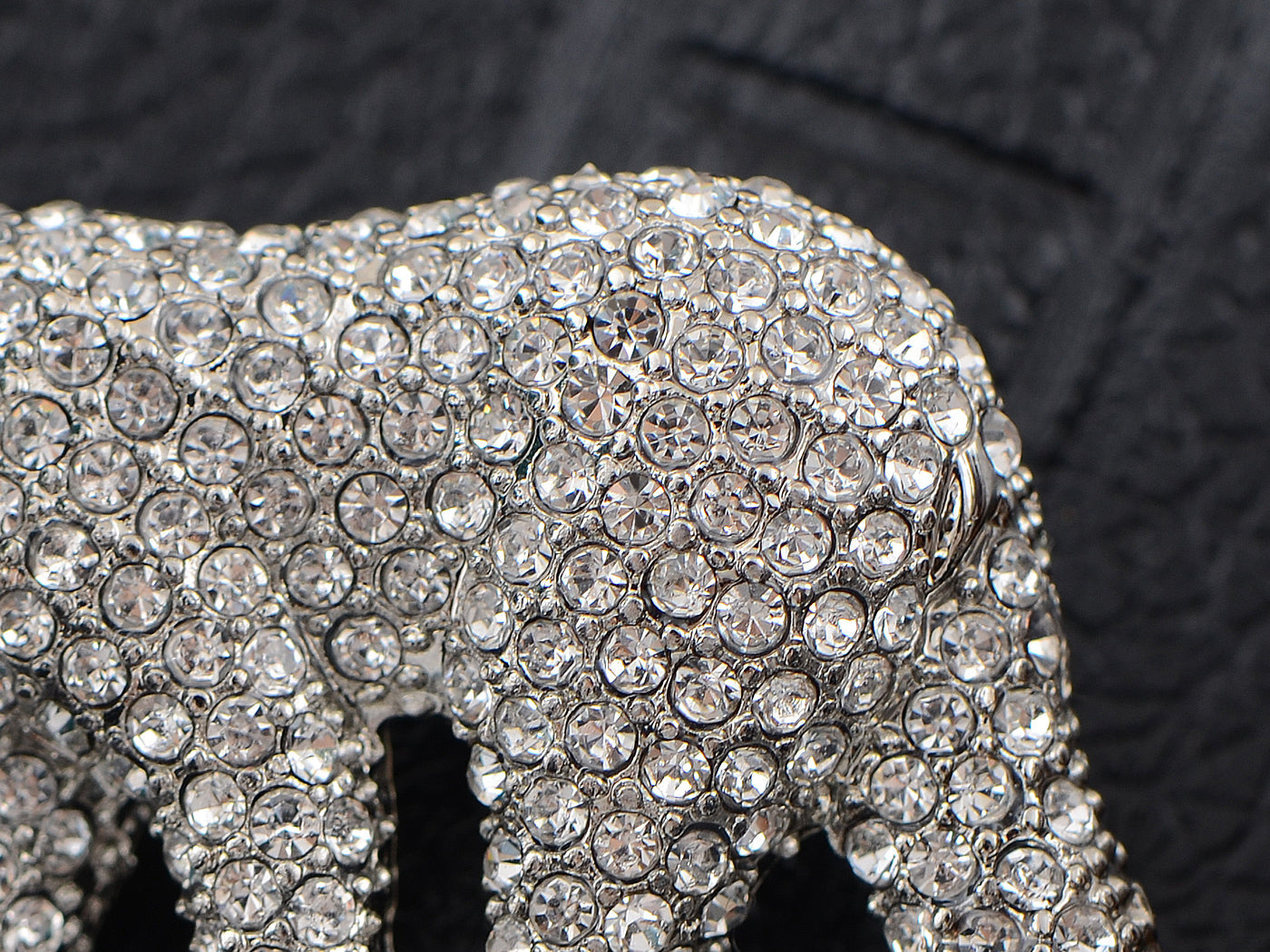 Polar Bear Brooch Clear Crystals Pin Brooch