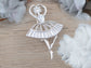 Alilang Zirconia Cubic Shining Crystal Girl Ballet Dancer Ball Gown Dress Brooch Pin for Women Lady Shirt Suit Coat Pin