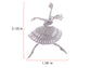 Alilang Fashion Gold Elegant Ballerina Dancing Women Crystal Rhinestone Brooch Pin Cubic Zirconia