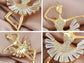 Alilang Fashion Gold Elegant Ballerina Dancing Women Crystal Rhinestone Brooch Pin Cubic Zirconia