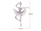 Alilang Fashion Gold Elegant Ballerina Dancing Women Crystal Rhinestone Brooch Pin Cubic Zirconia