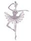 Alilang Fashion Gold Elegant Ballerina Dancing Women Crystal Rhinestone Brooch Pin Cubic Zirconia