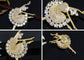 Alilang Fashion Gold Elegant Ballerina Dancing Women Crystal Rhinestone Brooch Pin Cubic Zirconia