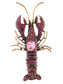Nautical Ocean Animal Lobster Crawfish With Movable Tail Novelty Sea Fish Novelty Brooch Pin