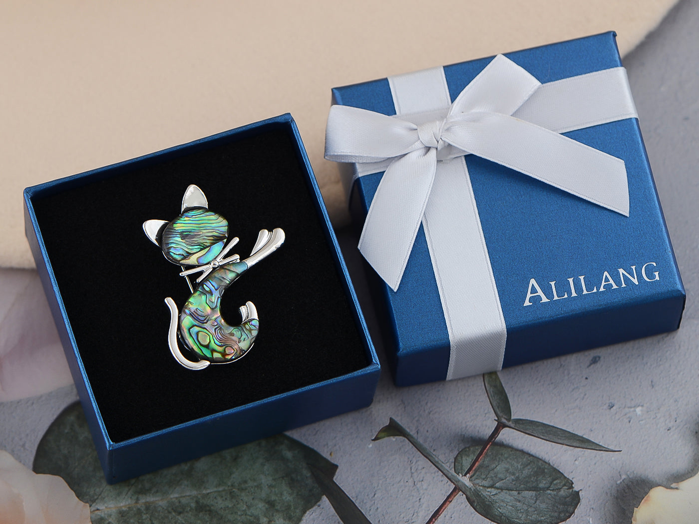 Emerald Green Halloween Black Panther Kitty Cat Kitten Brooch Pin