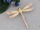 Light Topaz Dragonfly Insect Brooch Pin