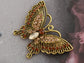 Antique Inspire Grey Butterfly Pin Brooch