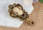 Alilang Vintage Inspired Crystal Rhinestone Victorian Lady Cameo Brooch Pin flower Pendant