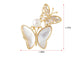 Alilang Zircon Seashell Pearl Butterfly Dangle Brooch Pin Beaded Animal Winged Pin Accessories Wedding Birthday Jewelry Gifts For Mom Sister