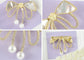 Alilang Elegant Natural Seashell Rhinestones Bow Knot Pearl Pin Brooch