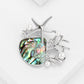 Elegant Zircon Gold Starfish Shell Pearl Brooch Pins For Ladies Inlay Sea Animal Jewelry Brooches
