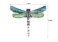 Alilang Natural Abalone Shell Silver Tone Alloy Dragonfly Insect Versatile Fashion Brooch Pin