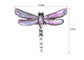 Alilang Natural Abalone Shell Silver Tone Alloy Dragonfly Insect Versatile Fashion Brooch Pin