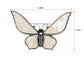 Alilang Silvery Tone Natural Abalone Shell Butterfly Insect Brooch Pin Pendant