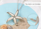 Alilang Silver Tone Abalone Shell Starfish Sea Star Animal Brooch Pin & Pendant