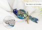 Alilang Multicolored Enamel Large Stones Bird Animal Brooch Pin Pendant Custom Jewelry Gifts for Women Teen Girls