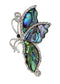 Alilang Vintage Silvery Tone Abalone Shell Butterfly Insect Brooch Pin Pendant Custom Jewelry Gifts for Women Teen Girls