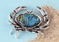 Alilang Abalone Shell Crab Sea Animal Brooch Pin & Pendant, Suit Lapel Pin for Valentine's Day Anniversary Birthday Gifts