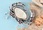 Alilang Abalone Shell Crab Sea Animal Brooch Pin & Pendant, Suit Lapel Pin for Valentine's Day Anniversary Birthday Gifts