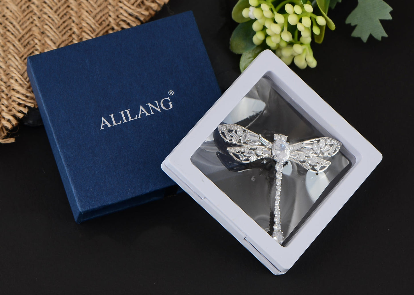 Lavender Purple Enamel And Dragonfly Brooch Pin Pendant