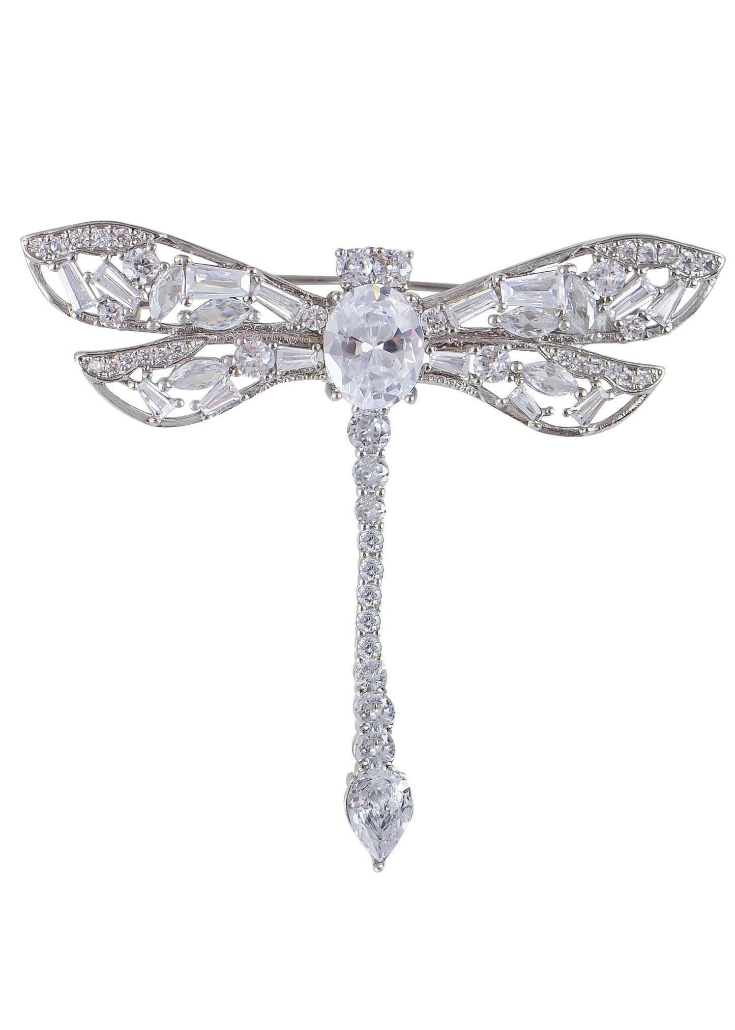 Lavender Purple Enamel And Dragonfly Brooch Pin Pendant