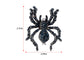 Alilang Black Crystal Rhinestone Spider Brooch Pin Halloween Decoration and Cosplay Accessory Jewelry