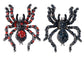 Alilang Black Crystal Rhinestone Spider Brooch Pin Halloween Decoration and Cosplay Accessory Jewelry