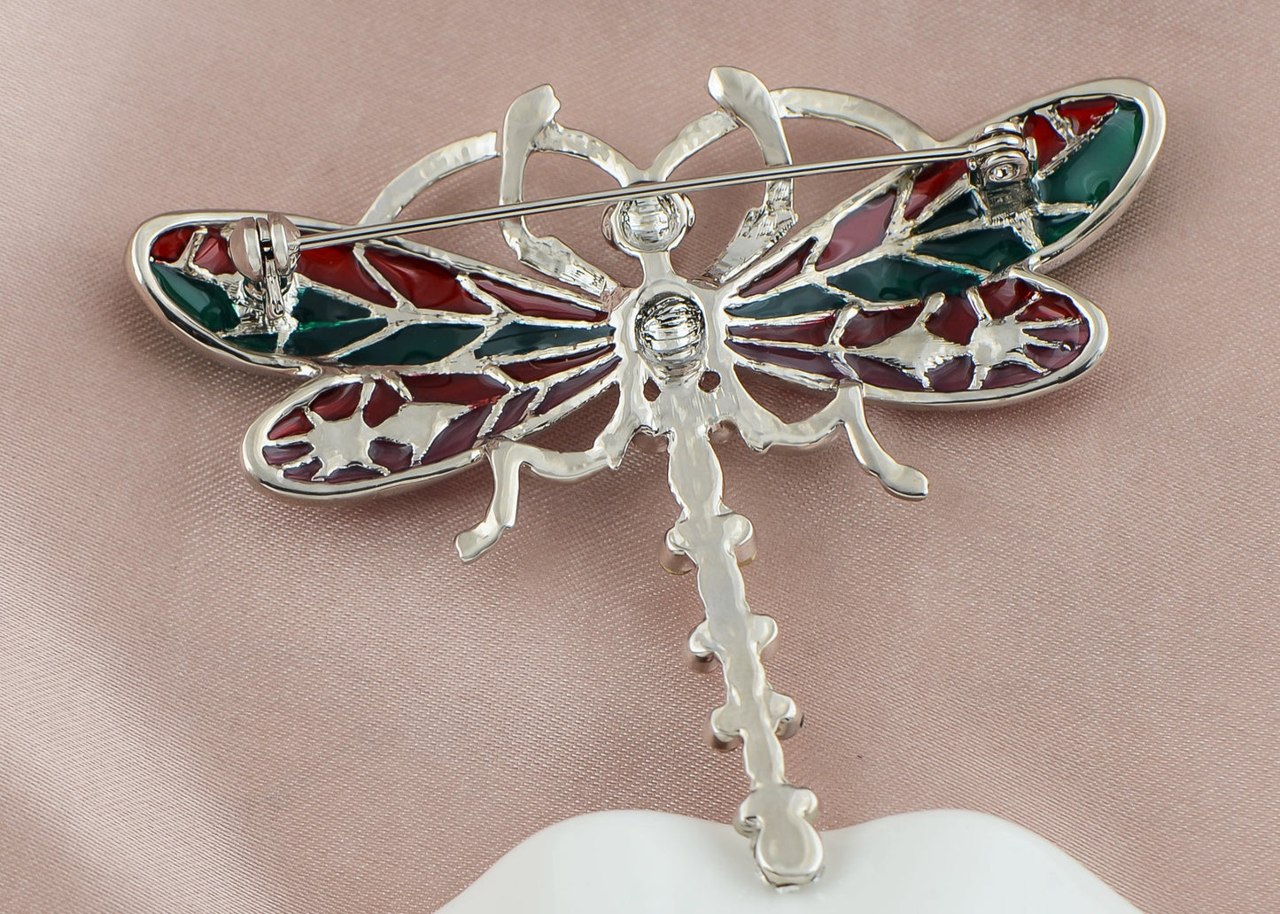 Glitzy Color Enamel Body Ab Dragonfly Bug Fly Brooch Pin