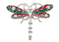 Glitzy Color Enamel Body Ab Dragonfly Bug Fly Brooch Pin