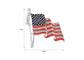 Alilang America USA Patriotic American Crystal Rhinestone Waving Flag Brooch Pin