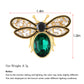 Bee Brooch Pin for Women Zircon Animal Brooches Crystal Honeybee Bumblebee Lapel Pins