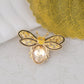 Bee Brooch Pin for Women Zircon Animal Brooches Crystal Honeybee Bumblebee Lapel Pins